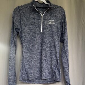 Nike USA Hockey Women's Blue Quarter-Zip Top